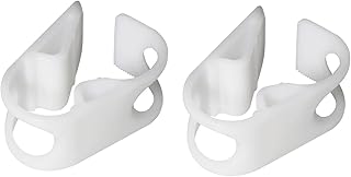 2pcs 1/2"-3/4" Tube OD Shut Off Hose Clamp Adjustable Tube Clamp Water Flow Control Tube Clip, White