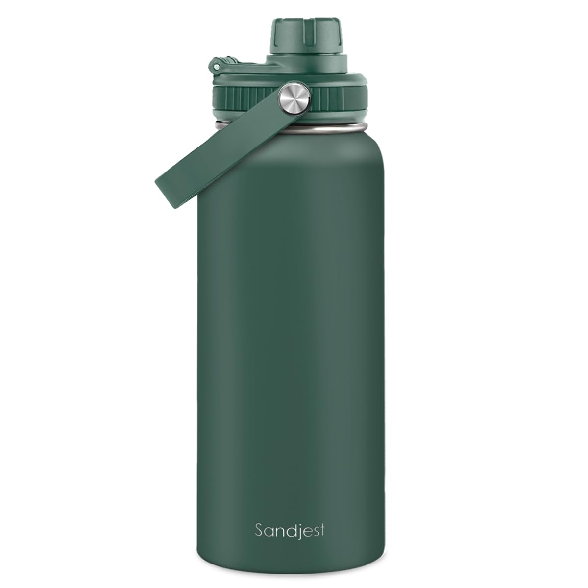 Insulated Stainless Steel Water Bottle 32oz, Vacuum Chug Lid Travel Tumbler for Men Friends Dad Brothers, Gift for Birthday Christmas Fathers Day (Army Green) — image 1