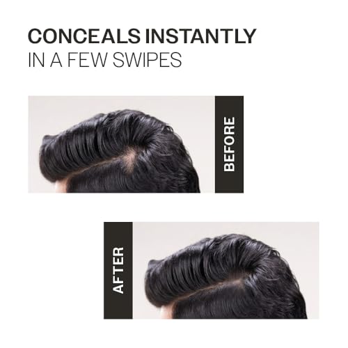 Image of Bare Anatomy Instant Cover-Up Hair Powder | 100% Instant Grey Coverage | Seamless Natural Finish | Gentle, Non-Drying Formula | Black Color | 4gm