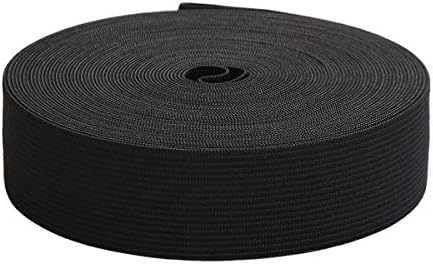 2.5 Inch Wide Knit Elastic Black Sewing Elastic Band 100 Yards High Quality MADE IN USA