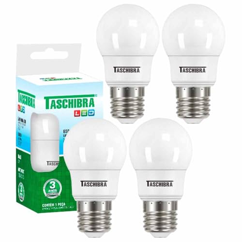 Kit 4 Lâmpada Led Tkl 30 4,9w E27 6500k Taschibra