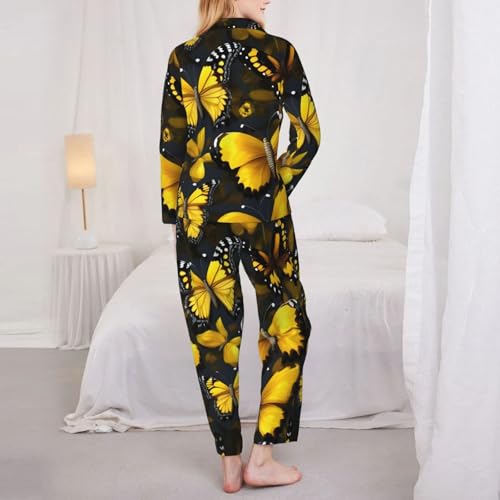 Pyjama imprimé papillons jaunes pour des nuits douces - 5