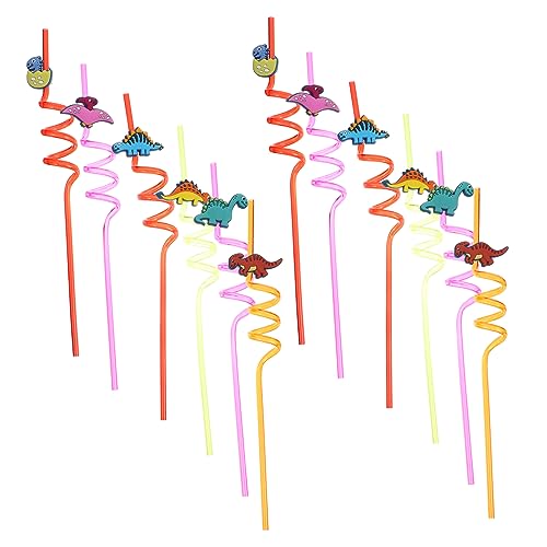 Toyvian 18 Pcs Canudos Loucos Travesseiro Tamanho De Viagem Canudos Para Festa Canudos Encaracolados
