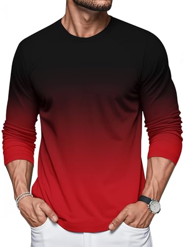 10 Pack Men's Shirts Long Sleeve Tee Crew Neck Style Casual Loose Fit Tops - Image 7