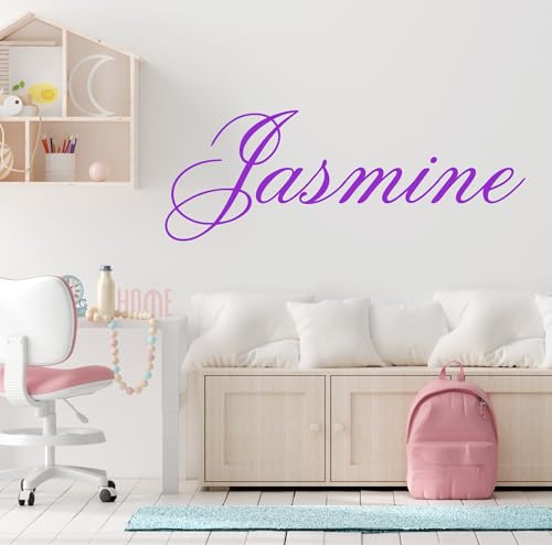 Vinilo decorativo personalizado para pared nombre único miniatura 4