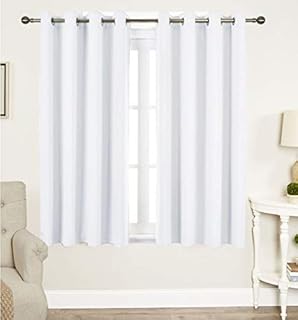 Tiny Break Room Darkening Orange Curtains - Eco friendly & Safe - 100% Cotton Curtains for living room and bedroom Drapes, 55 x 90 Inch, Set of 2 Panels, Orange