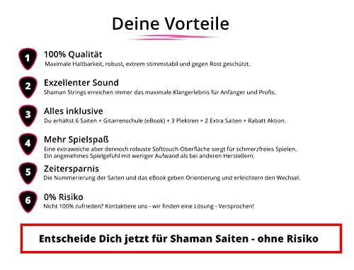 E-Gitarren-Saiten von Shaman für E-Gitarre