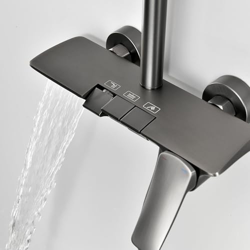 Tête de douche réglable en hauteur avec mitigeur Billg