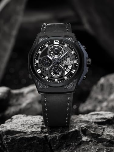 Image of NAVIFORCE NF8051L Distinctive and Elegant Genuine Leather Analog Watch