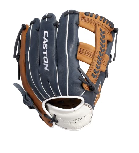 Easton | TOURNAMENT ELITE Baseball Glove | 11.5" | H-Web | Right Hand Throw | Tan/Navy - image 4
