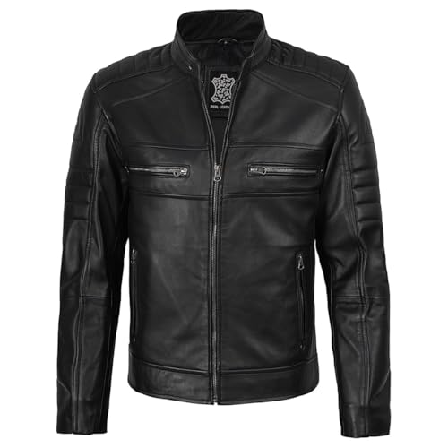 JILDISH Natural Grain Biker Jacket