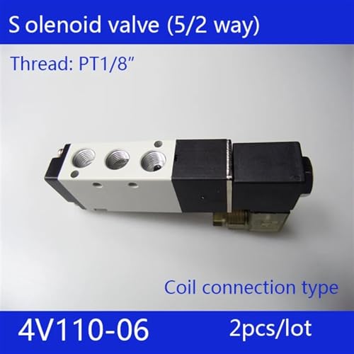 Vanne de commande pneumatique 4V110-06 DC24V à 2 positions et 5 ports - 4