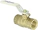Milwaukee Valve UPBA475B Series Brass Ball Valve, Potable Water Service, Two Piece, Inline, Lever, 1-1/2" NPT Female