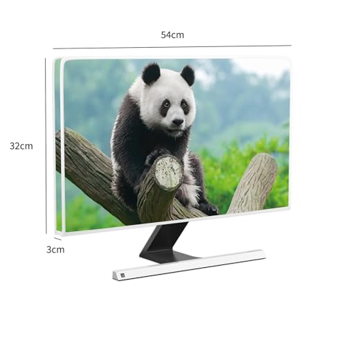 Image of Cute Giant Panda Waterproof Computer Monitor Cover 22, 23, 24, 25 Inch Lovely Natural Animals Monitor Accessories Laptop TV LCD Screen Monitor Decoration for Home Office Tablet LCD /LED /HD