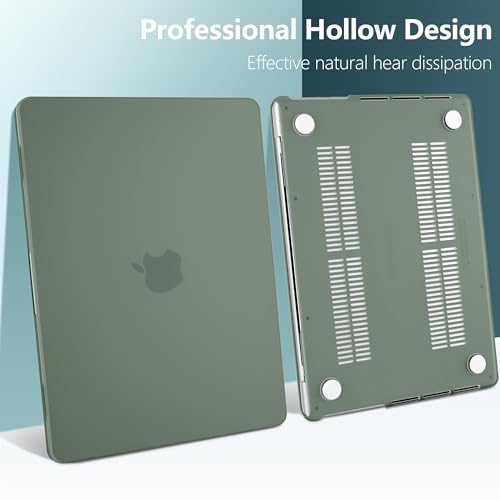 DONGKE Compatible with MacBook Pro 16 inch Case 2026 2025 2024 [M5 M4 Pro/Max Chip] Model A3429 A3428 A3403 A3186, Protective Plastic Hard Shell & Keyboard Cover & Screen Film - Midnight Green by DONGKE - Used condition - Image 5