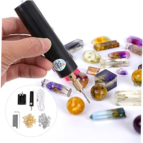 Set mini taladro eléctrico USB para manualidades DIY miniatura 6