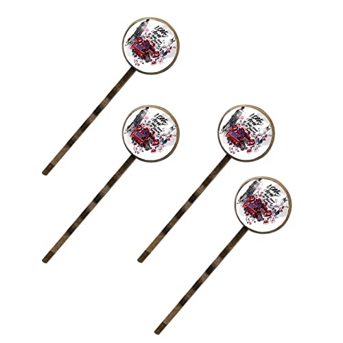 Barrettes à cheveux femme pinces pin-up fleur de voiture x4