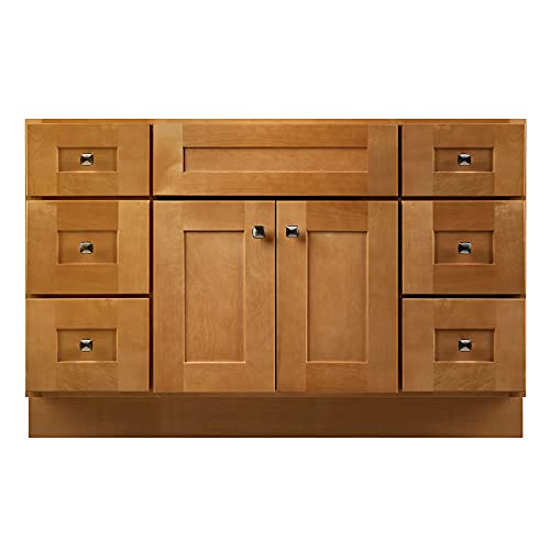 Design House Brookings 48 Inch Bathroom Vanity, Ready to Assemble, Modern Birch – Design House, 599001-MBH