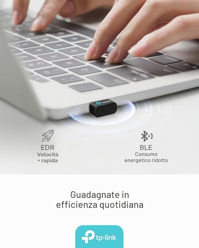 TP-Link UB600 Bluetooth 6.0 Adapter Dongle for PC, USB Bluetooth Stick for Mouse/Keyboard/Headphone/Cellphone/Controller, Plug & Play, Only for Windows 11/10/8.1/7