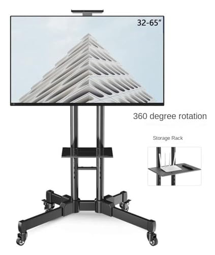 Soporte móvil para TV de 13 a 50 pulgadas con ruedas ajustable miniatura 5