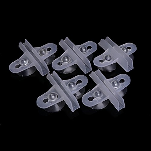 CHENGBEI 5 Pack Aquarium Isolation Plate Fish for Tank Divider Clip 1.2in Suction Cup Dividers Holder Bracket Plastic Sheet Holde Aquarium Heater Light Thermometers Gravel Sand Decorations