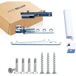 Si Aubi Siegenia - Kit de reparación de rodamientos de esquina para plástico y madera EW001, EB005, LL330 con material de fijación Ante Bellum® (abajo)