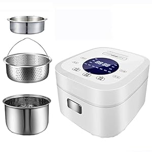 Low-Sugar Rice Cooker (3/5L) Household Multi-Function Rice Cooker, 304 Stainless Steel Liner, Rice Soup Separated, for 1-7 People (Size : 5L(B)) (5L(B))
