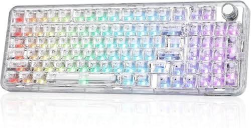 【新色】YUNZII X98 メカニカルゲーミングキーボード ホワイト 新品 Amazon | YUNZII X98 QMK/VIA対応 ワイヤレス メカニカルゲーミング