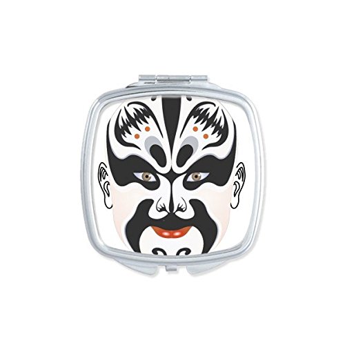 Miroir Opéra de Pékin compact pour retouches maquillage rapides au bureau ou en voyage