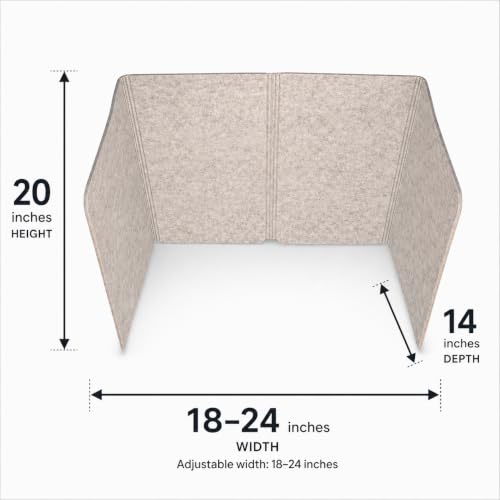 Practical Products Portable Acoustic Divider - Home Office freestanding - Classroom - Teaching Organizers - Desk Space countertops - Testing Centers - Sound dampening - Computer Desk - Image 2