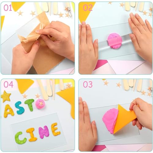 Image of ikis Acrylic Clay Rollers 8 inch with Acrylic Sheet 4 x 6 inch