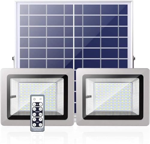 Projecteur solaire LED super lumineux télécommandé pour éclairage extérieur de cour