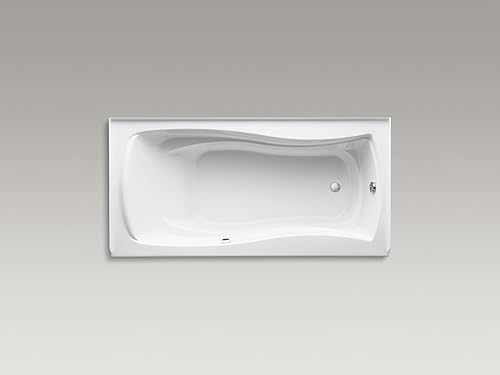 Miniatura 2 de KOHLER K-1259-RA-0 Mariposa - Baño de alcohol con delantal integral, brida integral y drenaje de mano derecha, color blanco