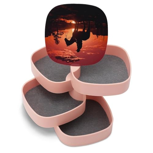 Boîte de rangement en cuir Cowboy West compacte pour bagues - 8