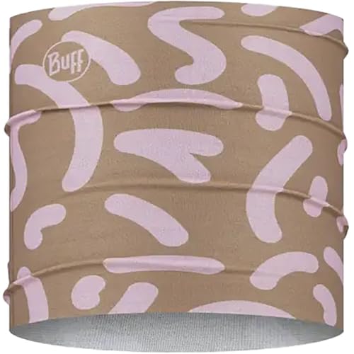 Buff CoolNet UV Half Neck Gaitor, UPF 50 Sun Protection, Breathable, Cooling Bandana, Versatile, Quick Dry Face Mask, Thirsty Multi, Adult Size