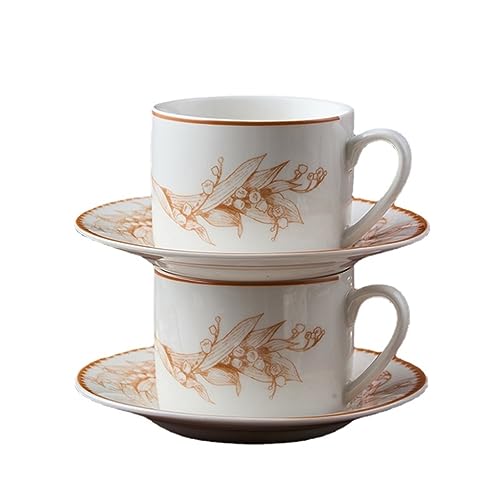 Tasses à café en porcelaine soucoupe fait à la main pour boisson