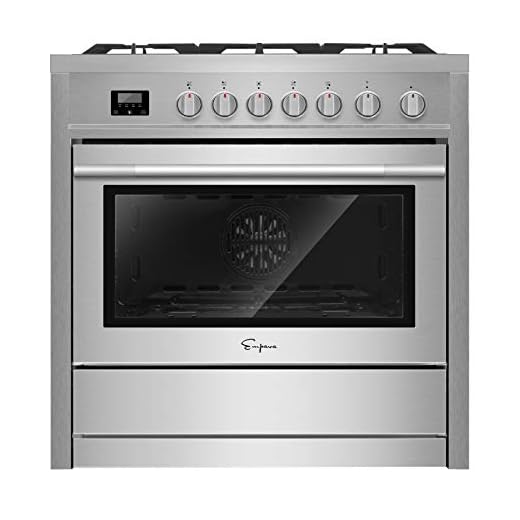 Empava EMPV_36GR01 Stainless Steel 36 inch Professional Single Oven Gas Range with 5 Deep Recessed Burners Cooktops, 36