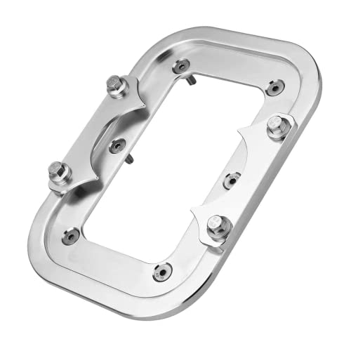 Piodelo Billet Aluminum Battery Pallet Trunk Battery Hold Down Bracket Compatible with Racing Trunk Optima Batteries Tray Blue Yellow Red Top 34 D4/78 D34 D34/78 34M D34M - Sliver