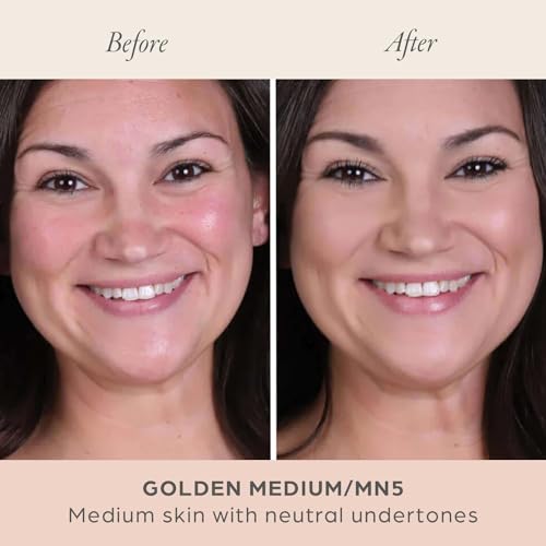 PÜR MINERALS 4-in-1 Pressed Mineral Makeup Powder Foundation with SPF 15 - Concealer & Finishing Compact Pressed Powder for Face - Buildable Medium to Full Coverage Foundation Powder - Image 4