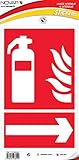 Novap - Panneau - Extincteur fleche droite - 330X200 Mm Souple