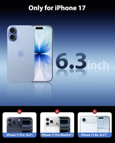 Image of AIBEX Tempered Glass for Apple iPhone 17 | 9H Hardness | Anti-Glare & Anti-Fingerprint | Water Resistant | Edge-to-Edge Full Screen Protector | Bubble-Free Installation