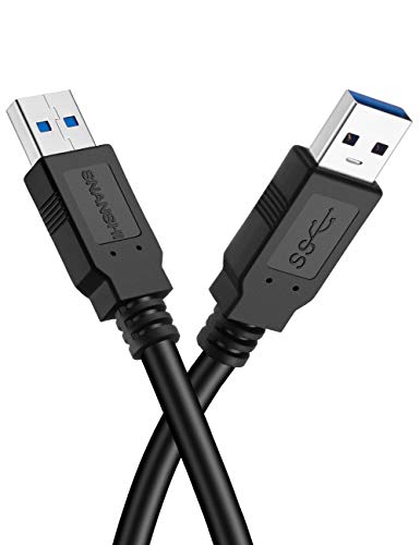 Snanshi Usb To Usb Cable 20 Ft, Usb3.0 Male To Male Usb A To Usb A Usb To Usb Cord Compatible With Hard Drive Enclosures, Usb 3.0 Hub, Dvd Player, Laptop Cooler #TOP4