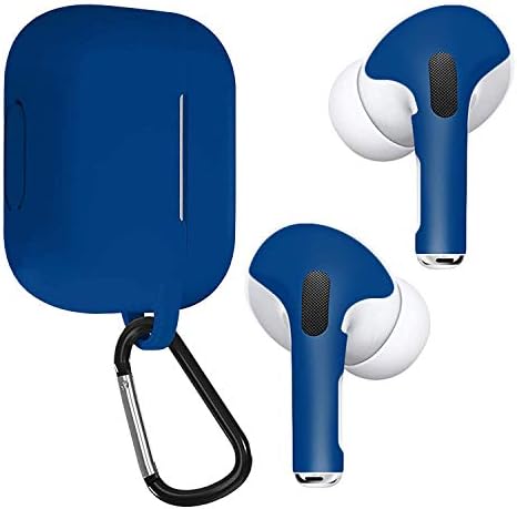 APSkins Skins and Silicone Case Cover for AirPods Pro. Protective Wraps Stickers to Cover Air Pods – Compatible Sticker Vinyl Wrap Decal with Apple Air Pod Accessories (Admiral Blue)