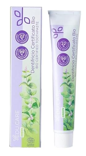 Edu.Care Green, Dentifricio BIO alla menta, 75 ml