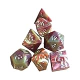 Zanthicia Juego de Dados poliédricos de Doble Color, 7 Piezas. Incluye D4, D6, D8, D10, D12 y D20. Juegos con Bordes Afilados y Colores Brillantes. Juego Dados poliédricos Doble Color.