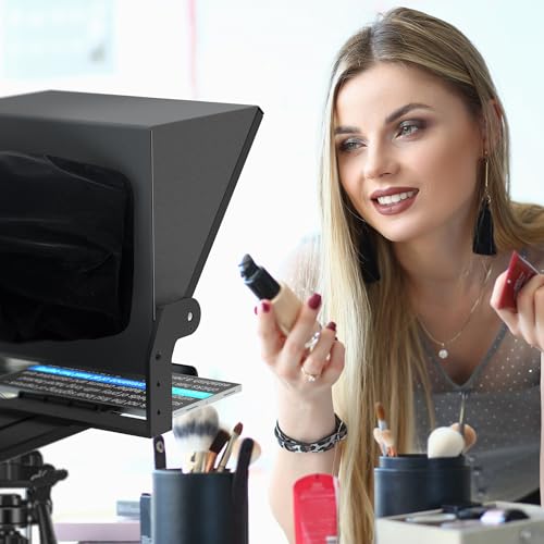 Image of 13 inch Teleprompter for Camera and Ipad, with Free APP & Remote