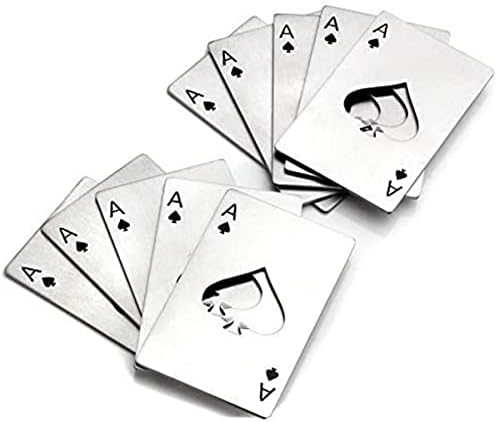 Bottle Opener-Stainless Steel Credit Card Size Casino Bottle Opener for Your Wallet-10 pcs