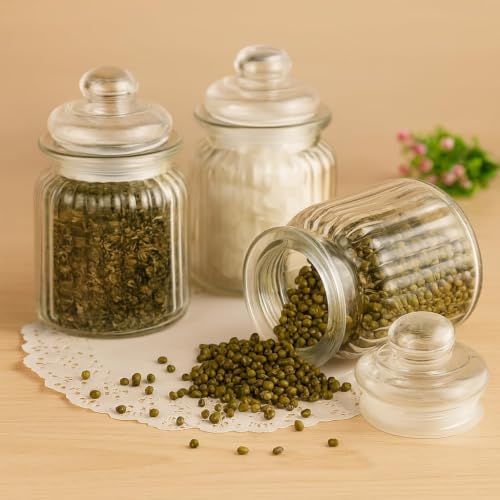 Image of Inovique 350ML Airtight Glass Pop Jar Set of 10