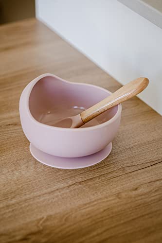 Miniatura 8 de Interbaby - Bol Bebe Ventosa Silicona Bol Bebe Antivuelco Y Cuchara Bebe Aprendizaje Cuenco Ventosa Bebe Antideslizante, Cómodo Silicona Suave, Antibacterias, Sin Bpa Rosa Maquillaje