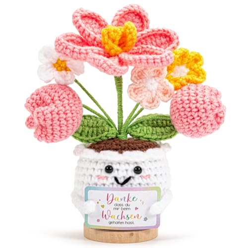 Vinuwu Dankeschön Geschenke Kleines Dankeschön Geschenk Danke DASS Du Mir Beim Wachsen Geholfen Hast Dankeschön Geschenk Abschiedsgeschenk Erzieherin Positive Blume Mutmacher Geschenk (Dankeschön)